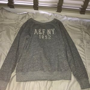 Gray women’s Abercrombie & Fitch crewneck
